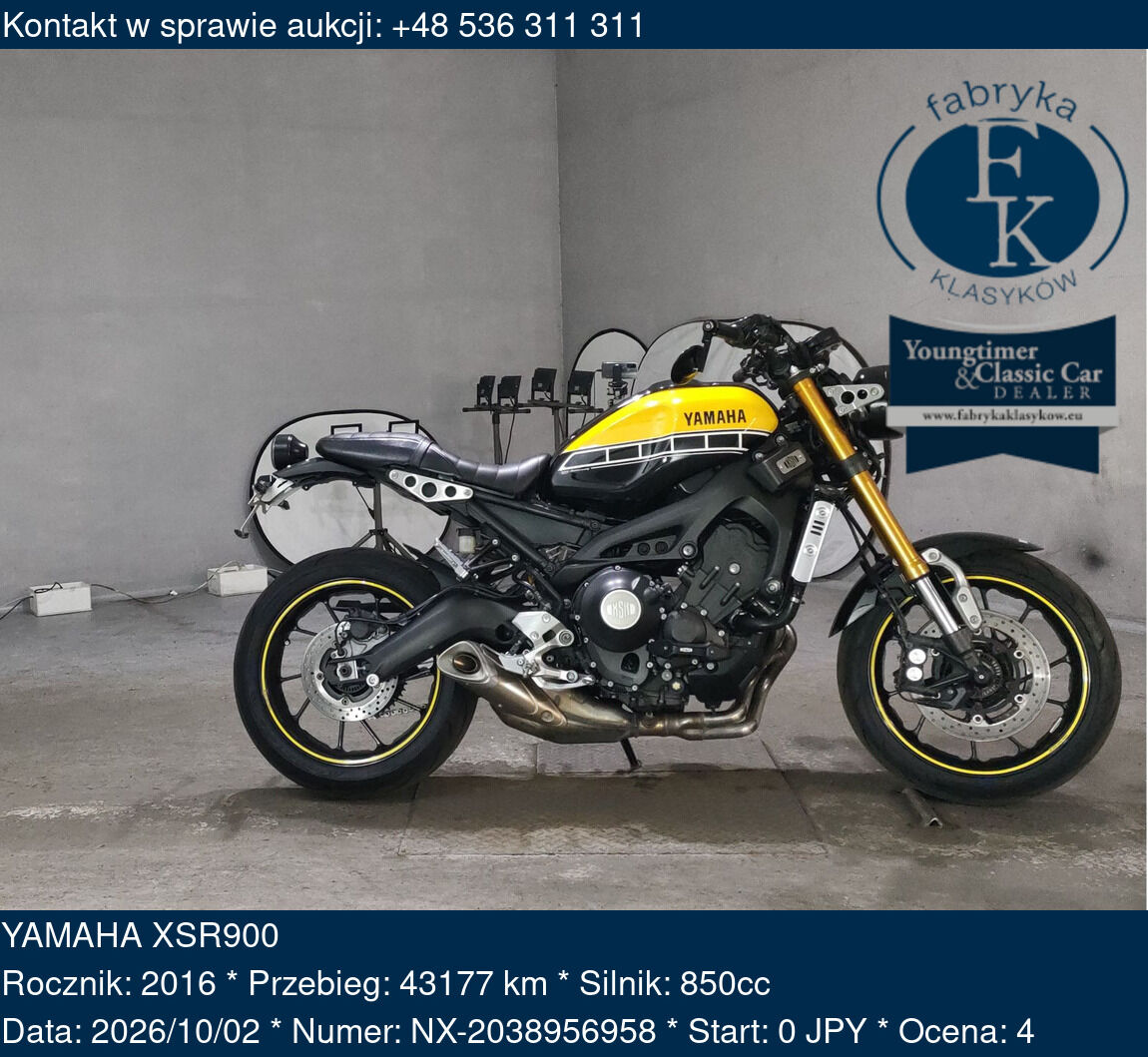 YAMAHA XSR900 2016 - zdjęcie 2