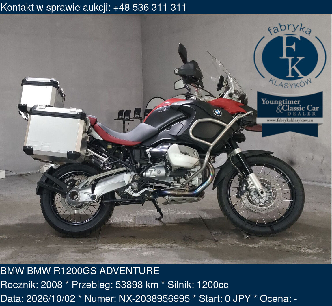 BMW BMW R1200GS ADVENTURE 2008 - zdjęcie 2