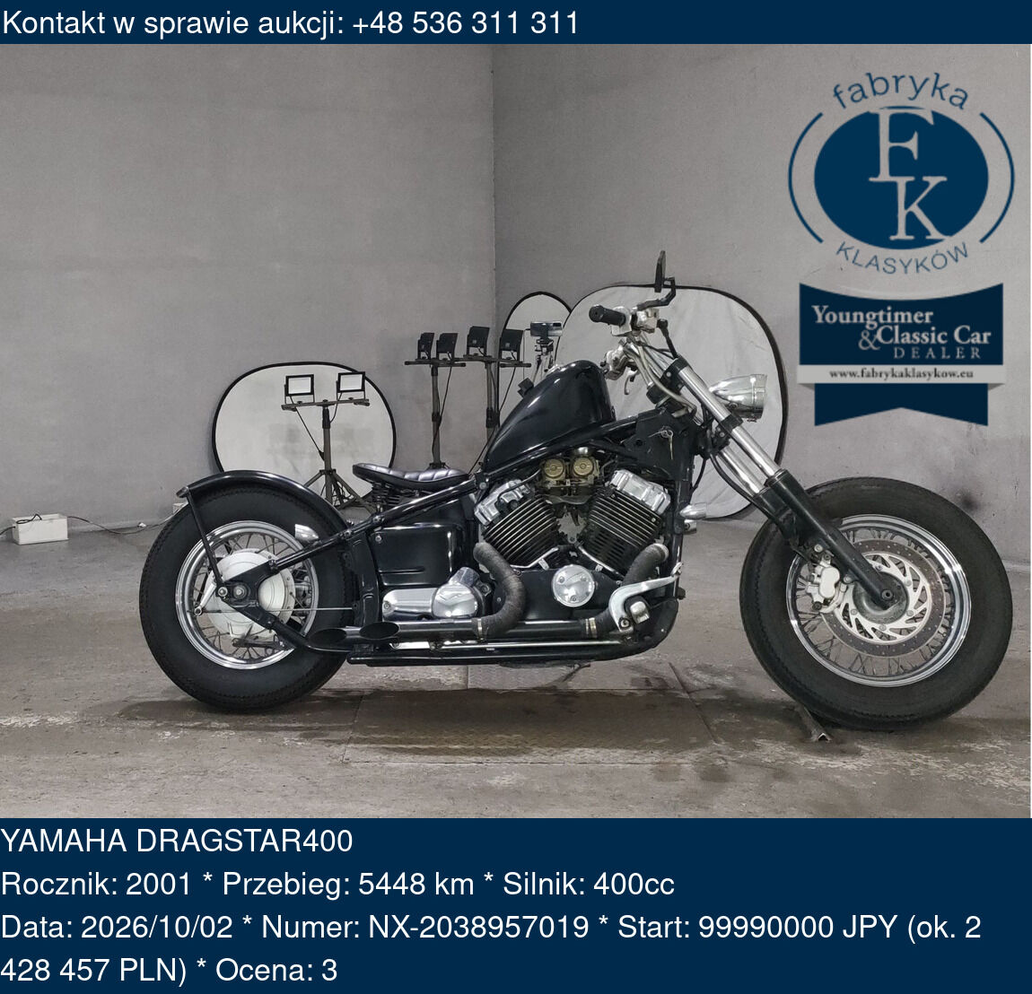 YAMAHA DRAGSTAR400 2001 - zdjęcie 2
