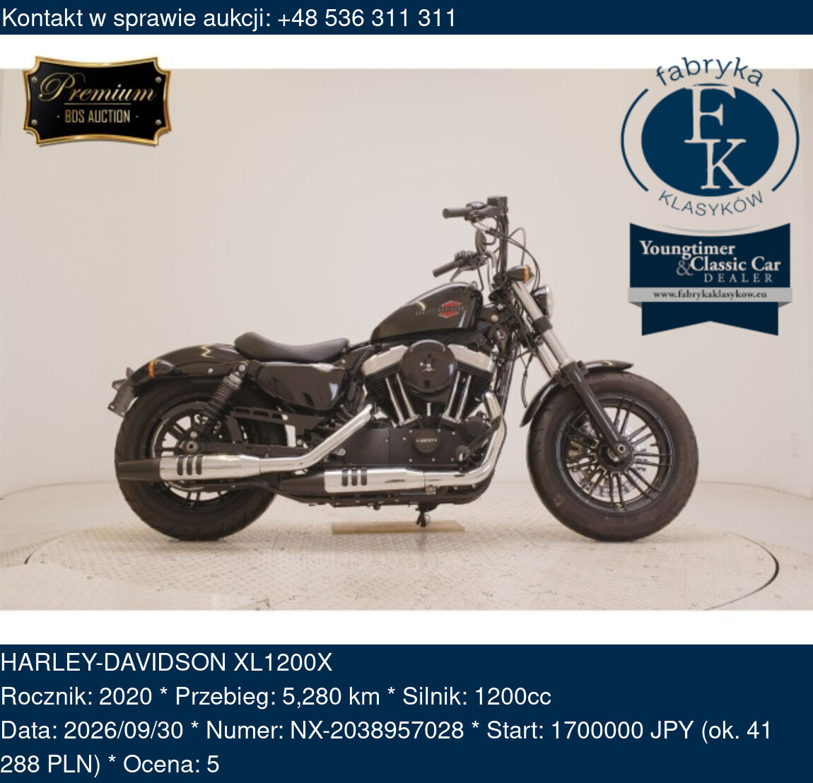 HARLEY-DAVIDSON XL1200X 2020 - zdjęcie 2