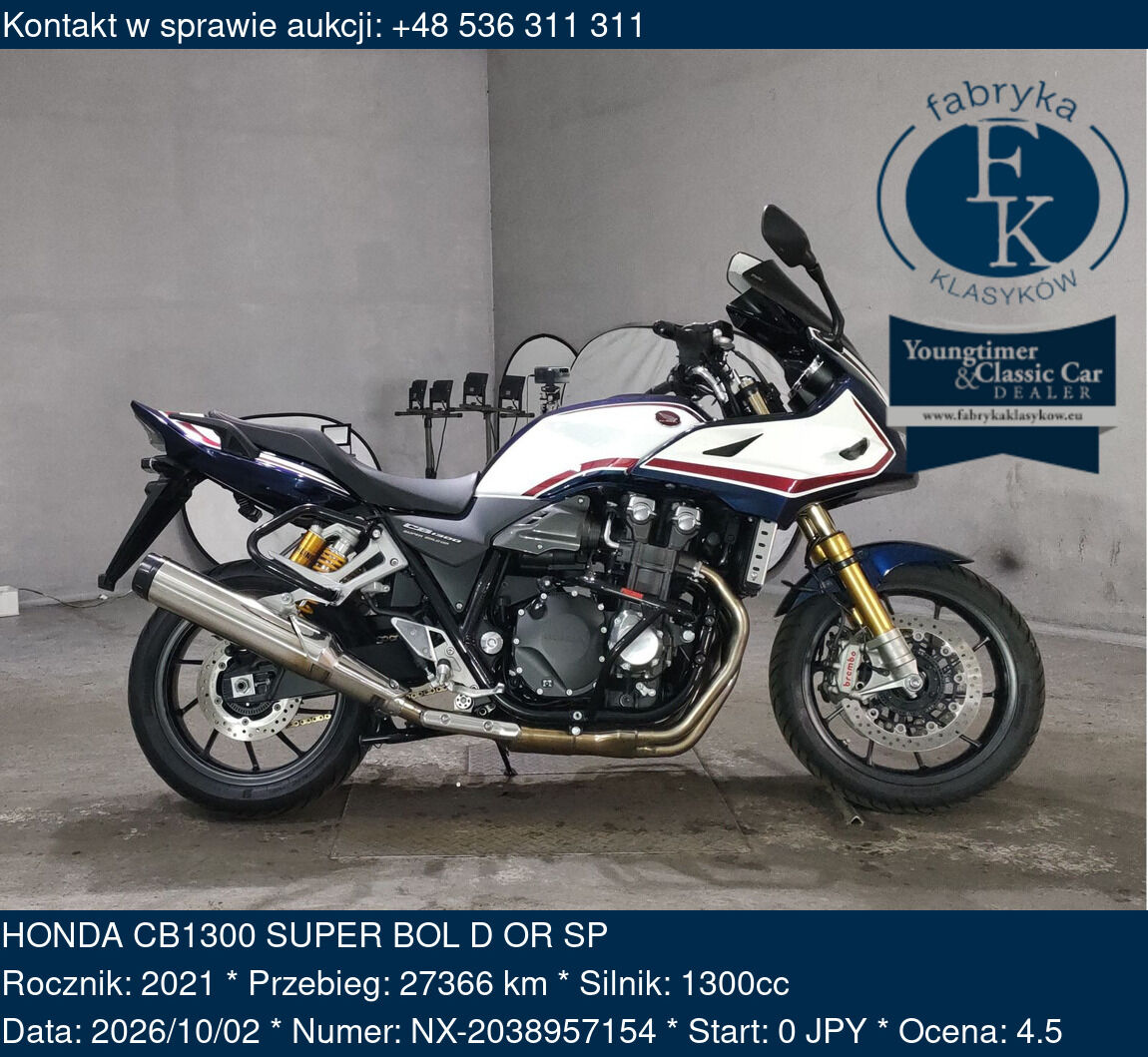 HONDA CB1300 SUPER BOL D OR SP 2021 - zdjęcie 2