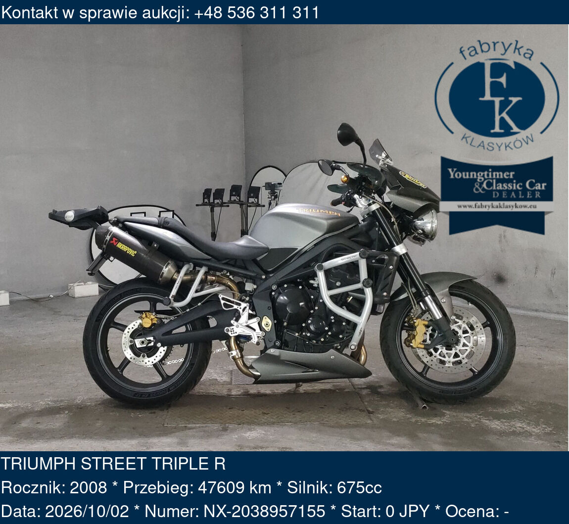 TRIUMPH STREET TRIPLE R 2008 - zdjęcie 2