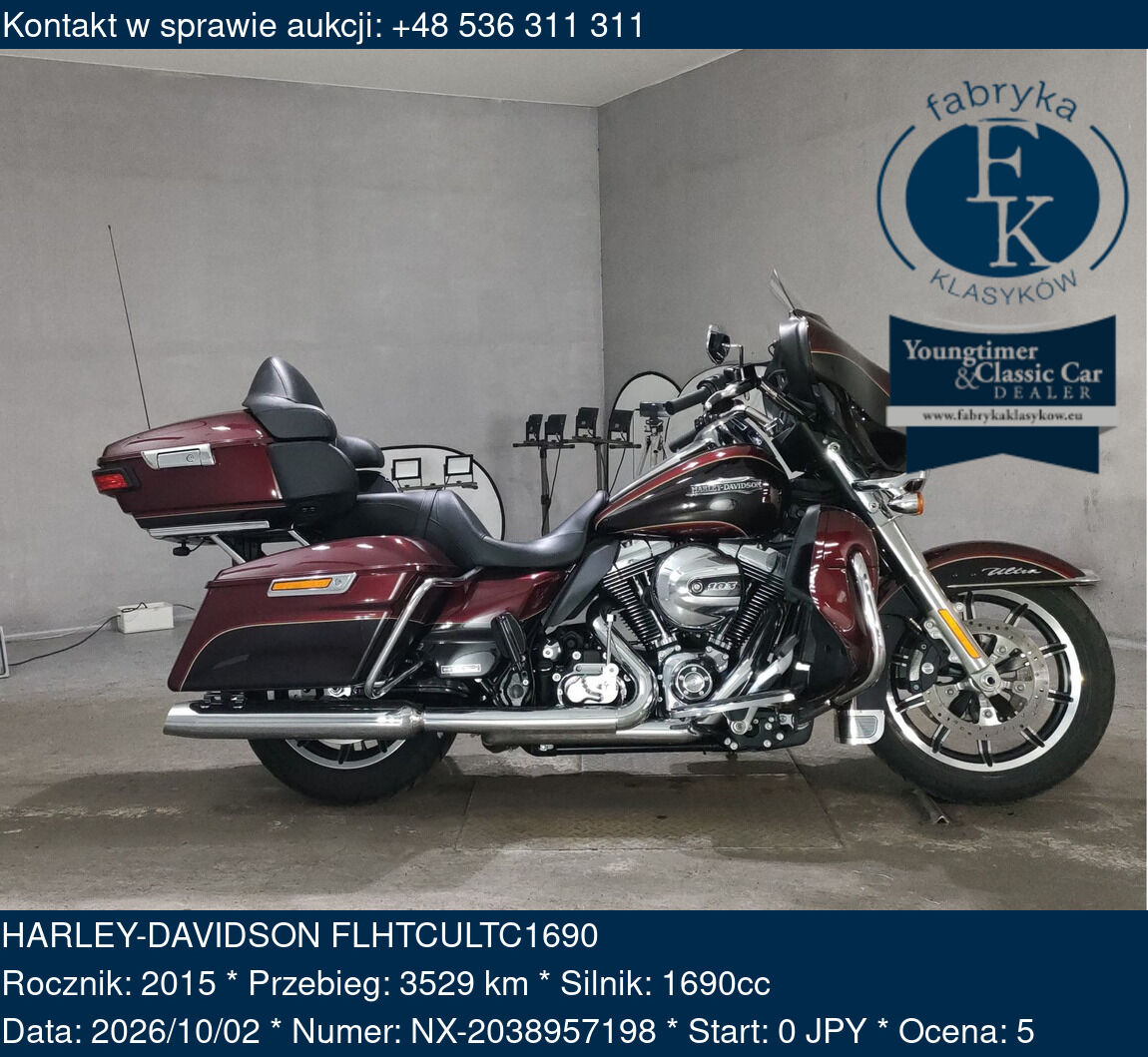HARLEY-DAVIDSON FLHTCULTC1690 2015 - zdjęcie 2