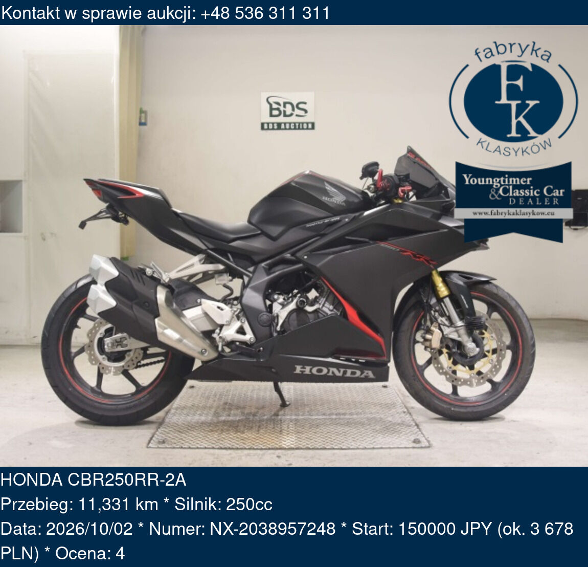 HONDA CBR250RR-2A  - zdjęcie 2
