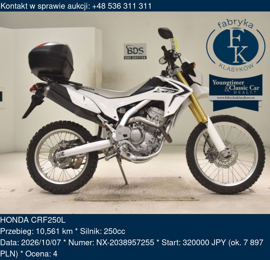 HONDA CRF250L  - zdjęcie 2