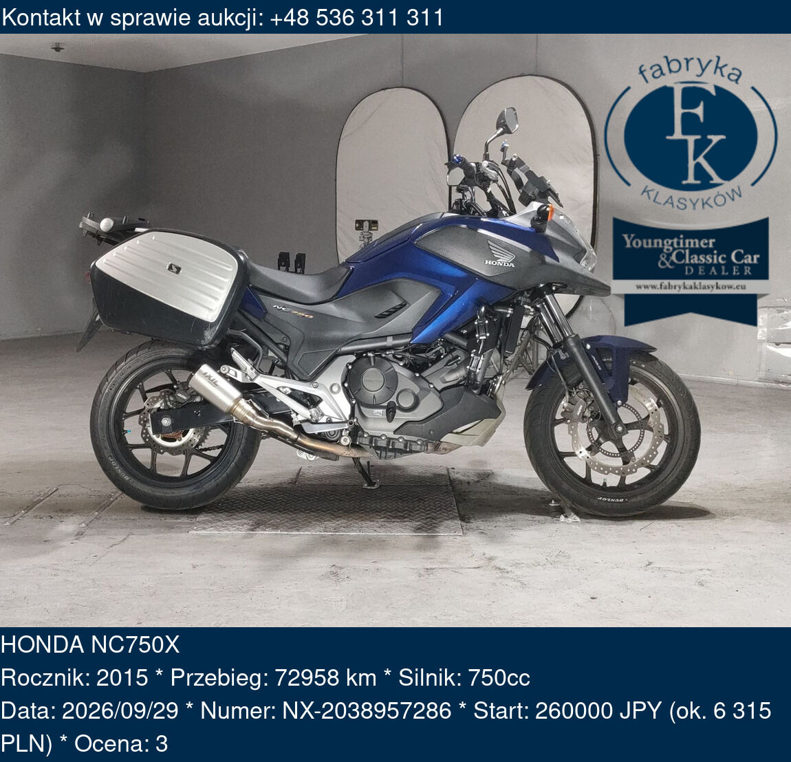 HONDA NC750X 2015 - zdjęcie 2