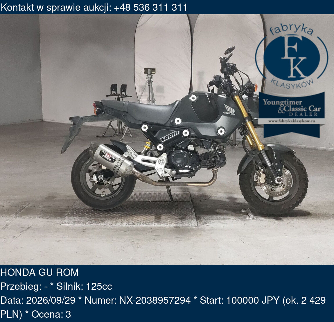HONDA GU ROM  - zdjęcie 2