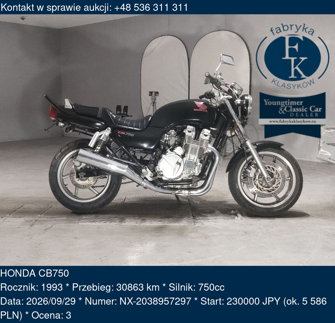 HONDA CB750 1993 - zdjęcie 2