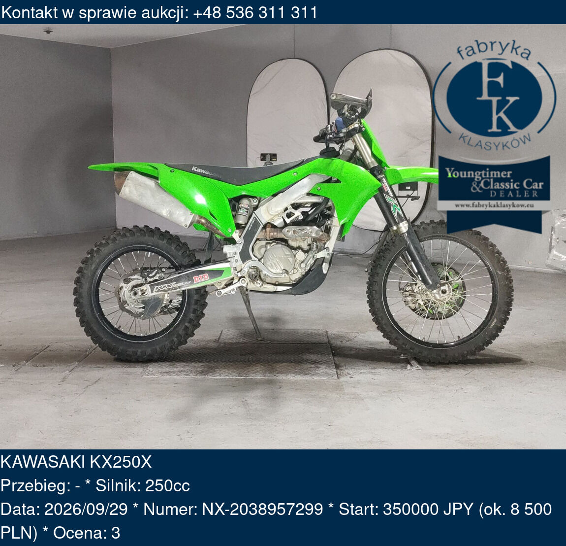 KAWASAKI KX250X  - zdjęcie 2