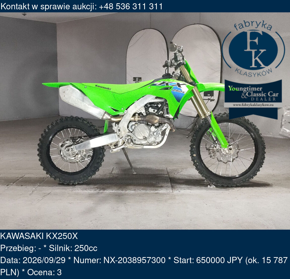 KAWASAKI KX250X  - zdjęcie 2