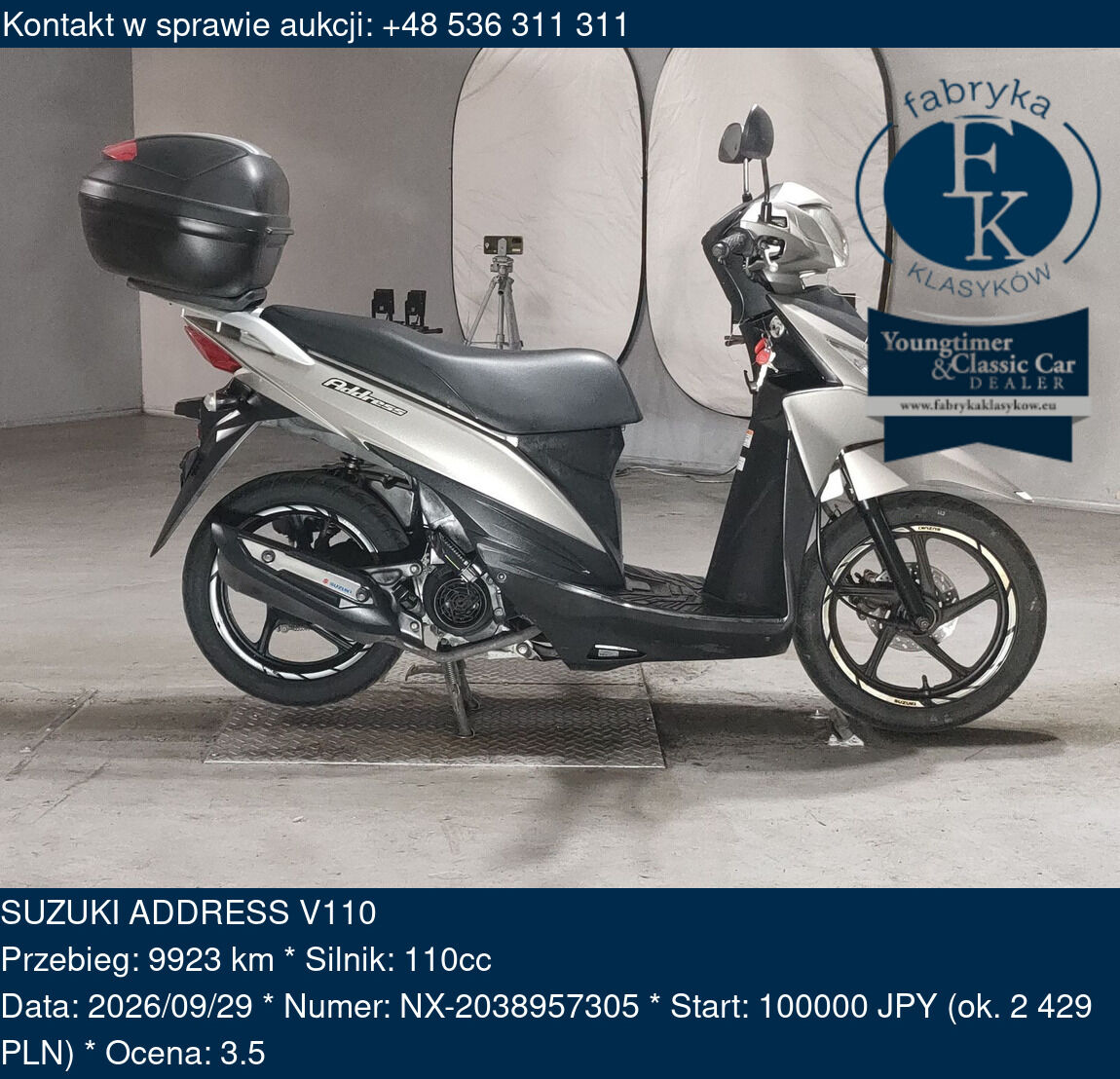 SUZUKI ADDRESS V110 - zdjęcie 2