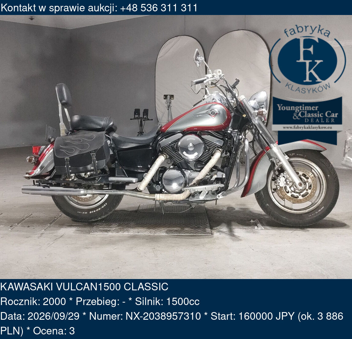 KAWASAKI VULCAN1500 CLASSIC 2000 - zdjęcie 2