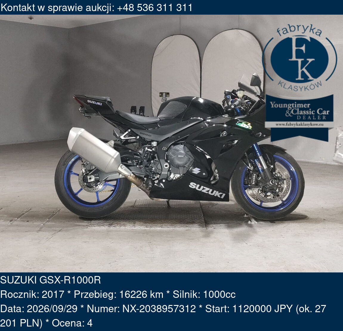 SUZUKI GSX-R1000R 2017 - zdjęcie 2
