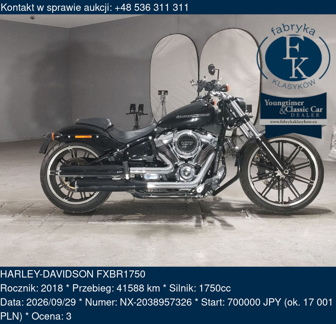 HARLEY-DAVIDSON FXBR1750 2018 - zdjęcie 2