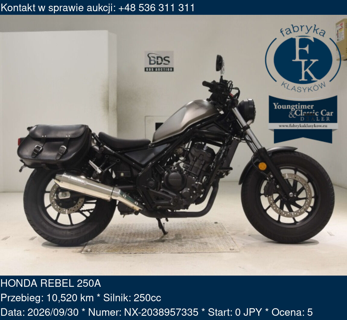 HONDA REBEL 250A  - zdjęcie 2