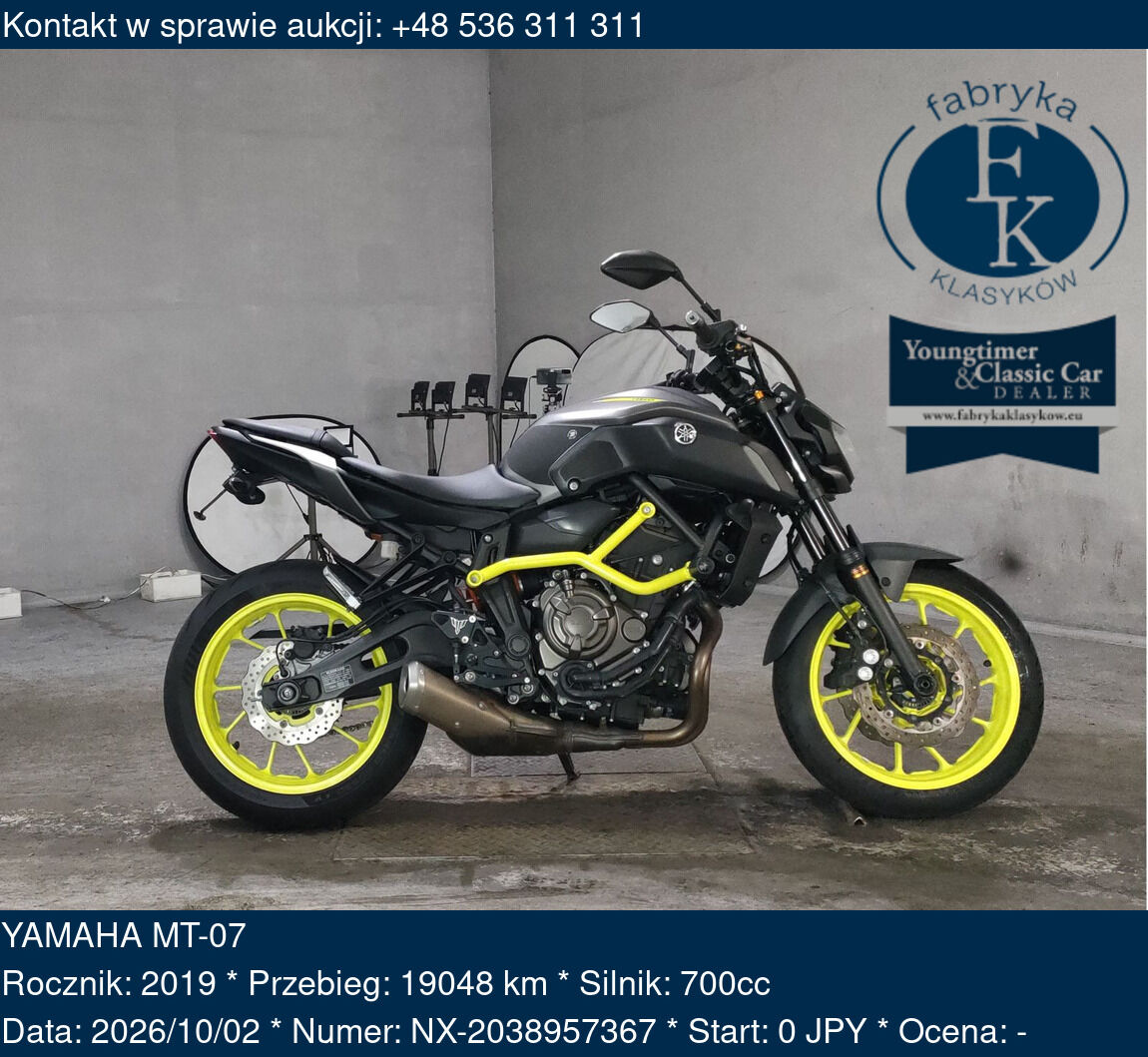 YAMAHA MT-07 2019 - zdjęcie 2