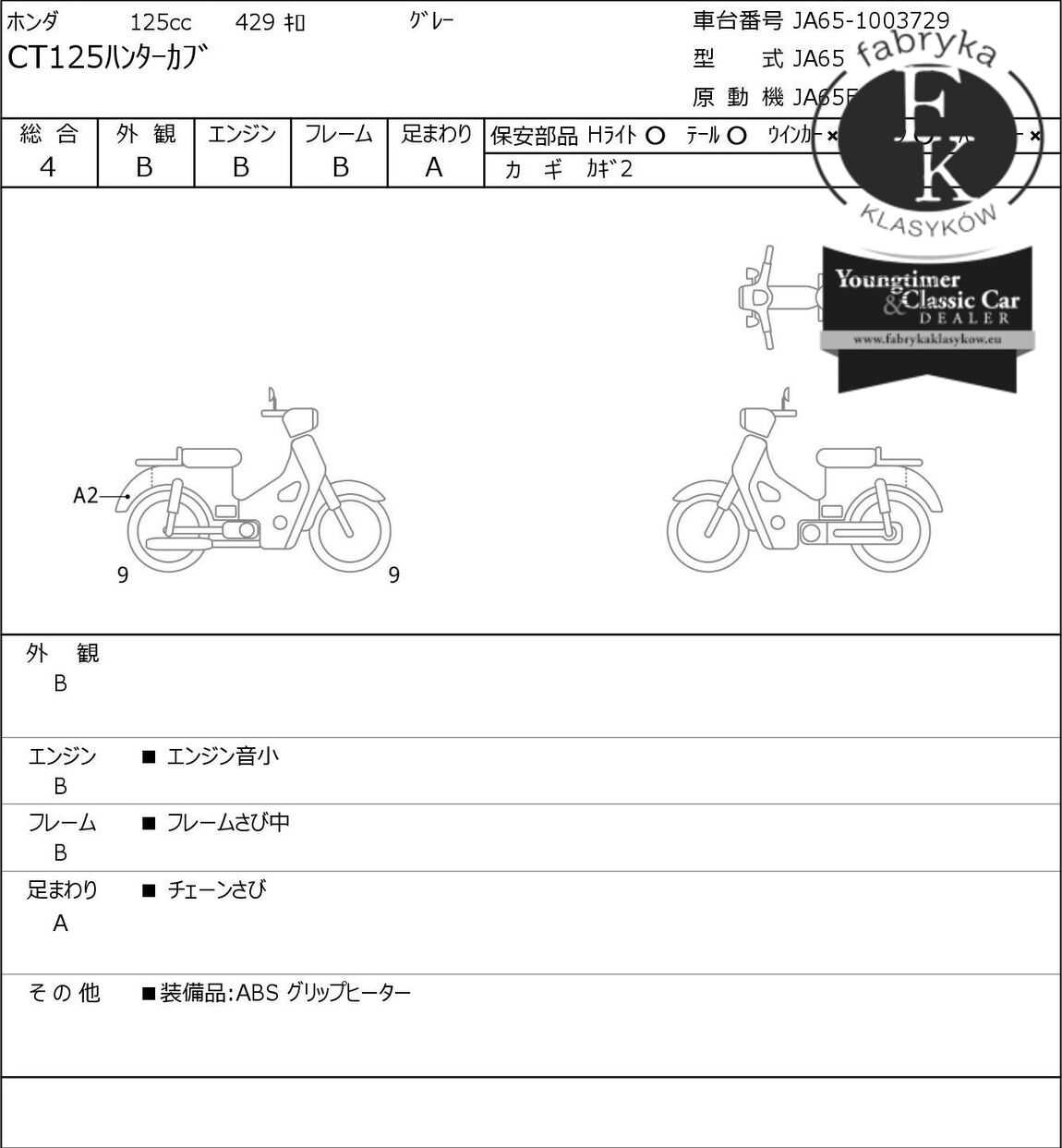 HONDA CT125 HUNTER CUB  - zdjęcie 7