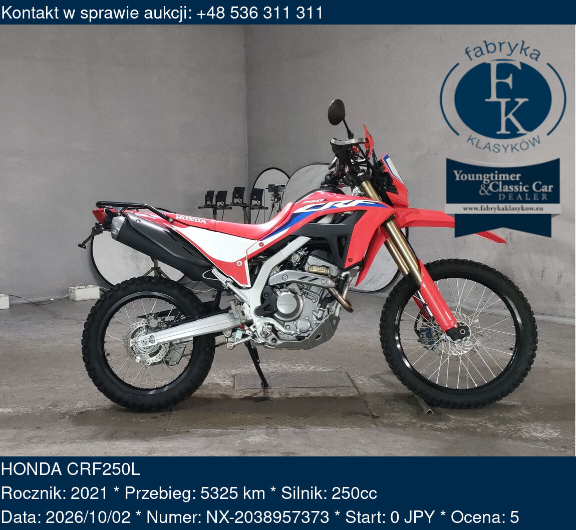 HONDA CRF250L 2021 - zdjęcie 2
