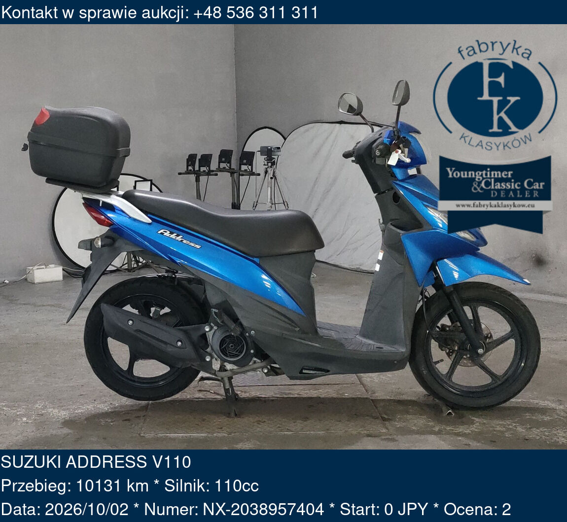 SUZUKI ADDRESS V110  - zdjęcie 2