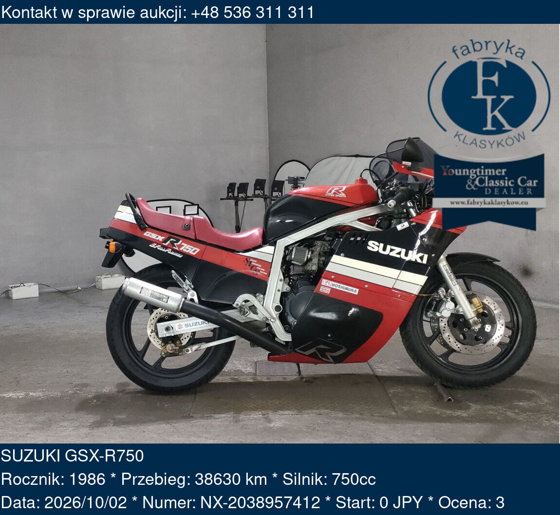 SUZUKI GSX-R750 1986 - zdjęcie 2