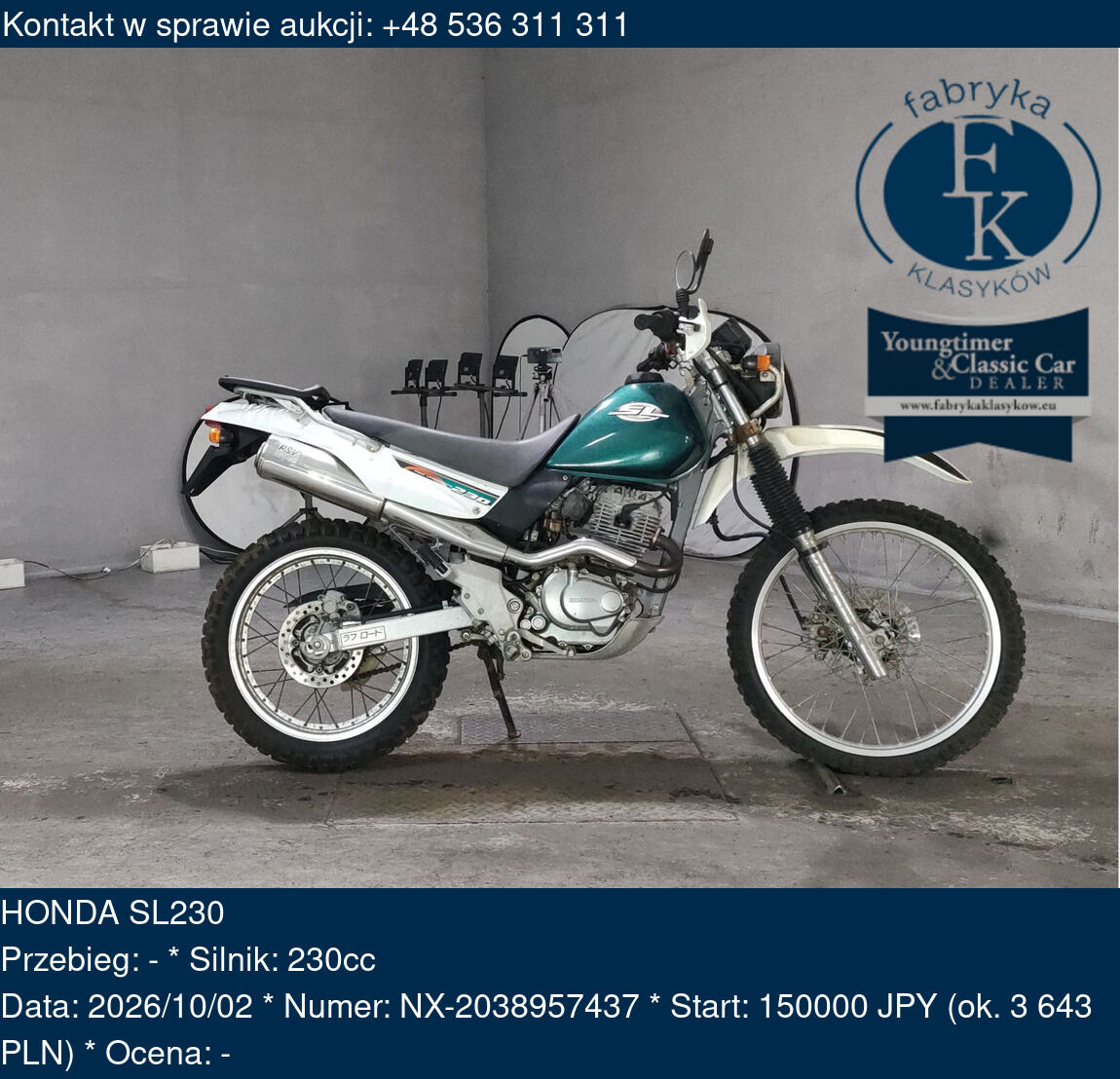 HONDA SL230  - zdjęcie 2