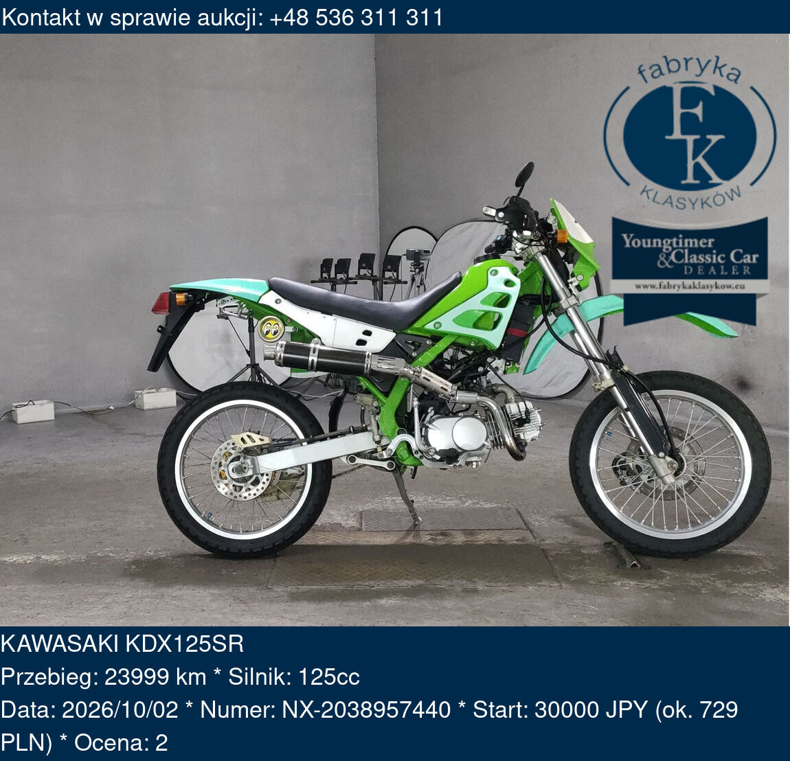 KAWASAKI KDX125SR  - zdjęcie 2