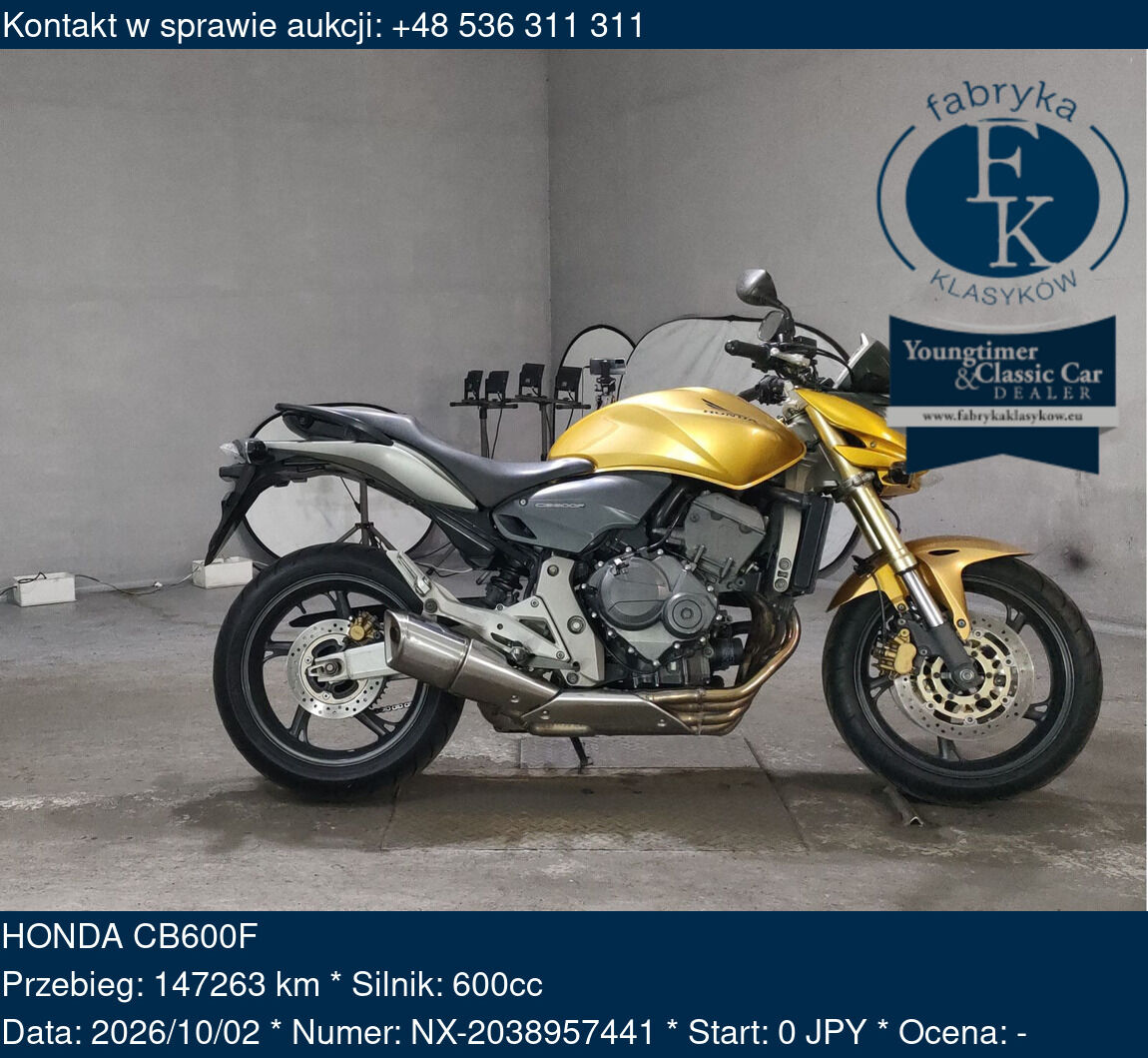 HONDA CB600F  - zdjęcie 2