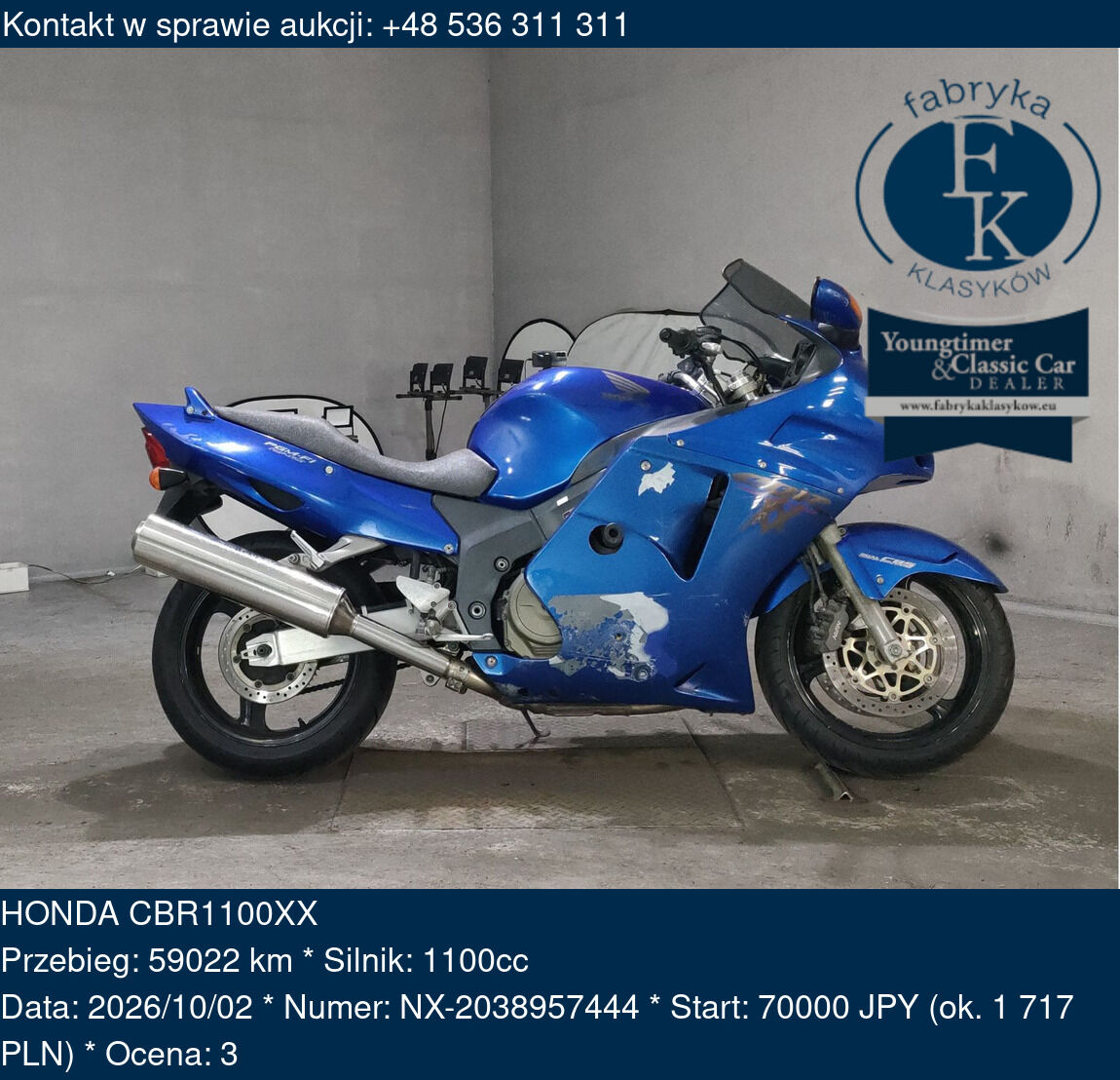 HONDA CBR1100XX  - zdjęcie 2