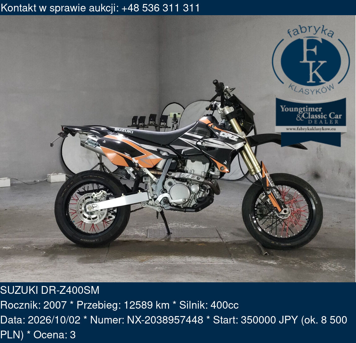 SUZUKI DR-Z400SM 2007 - zdjęcie 2