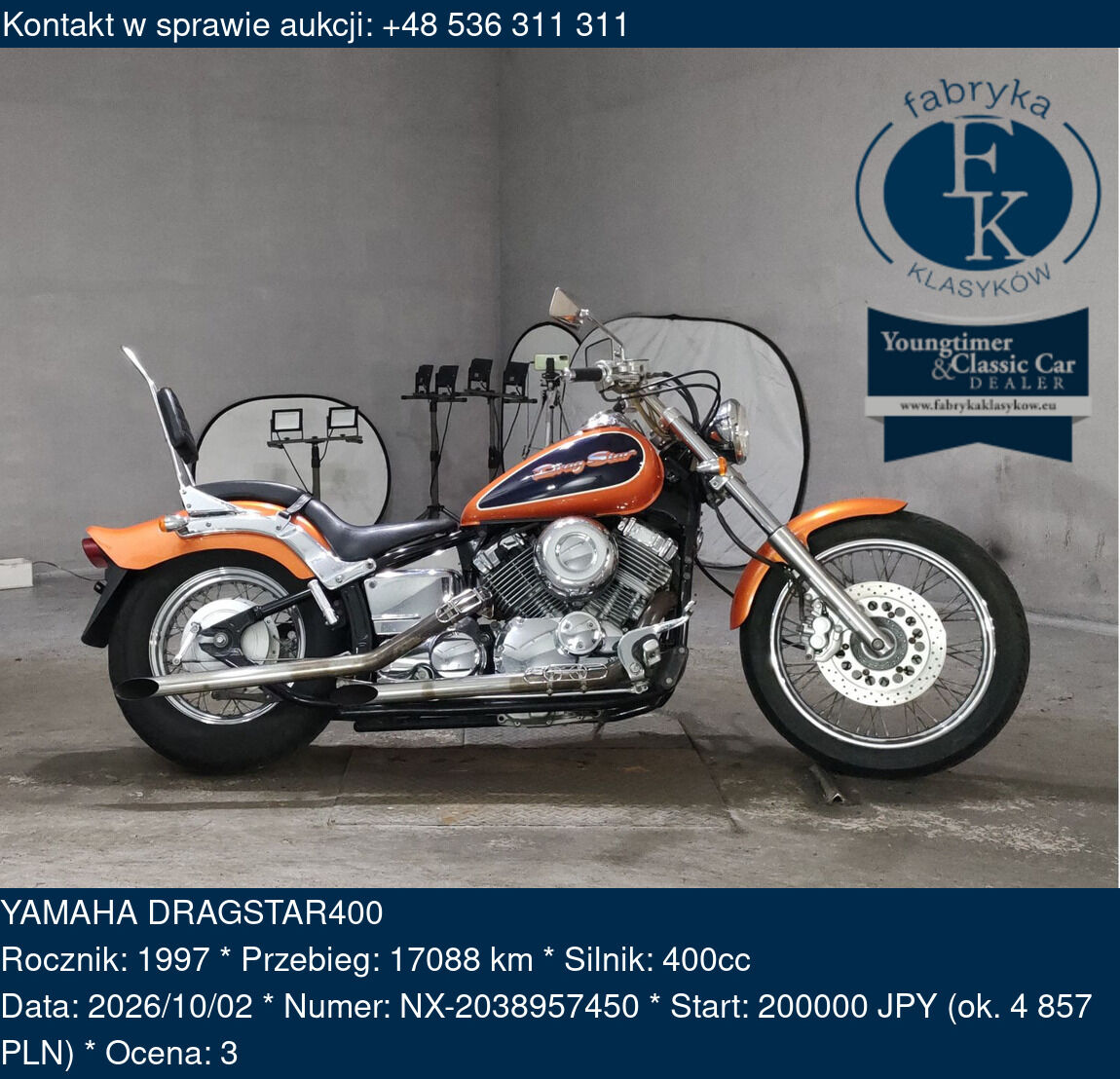 YAMAHA DRAGSTAR400 1997 - zdjęcie 2