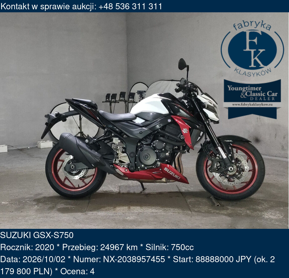 SUZUKI GSX-S750 2020 - zdjęcie 2