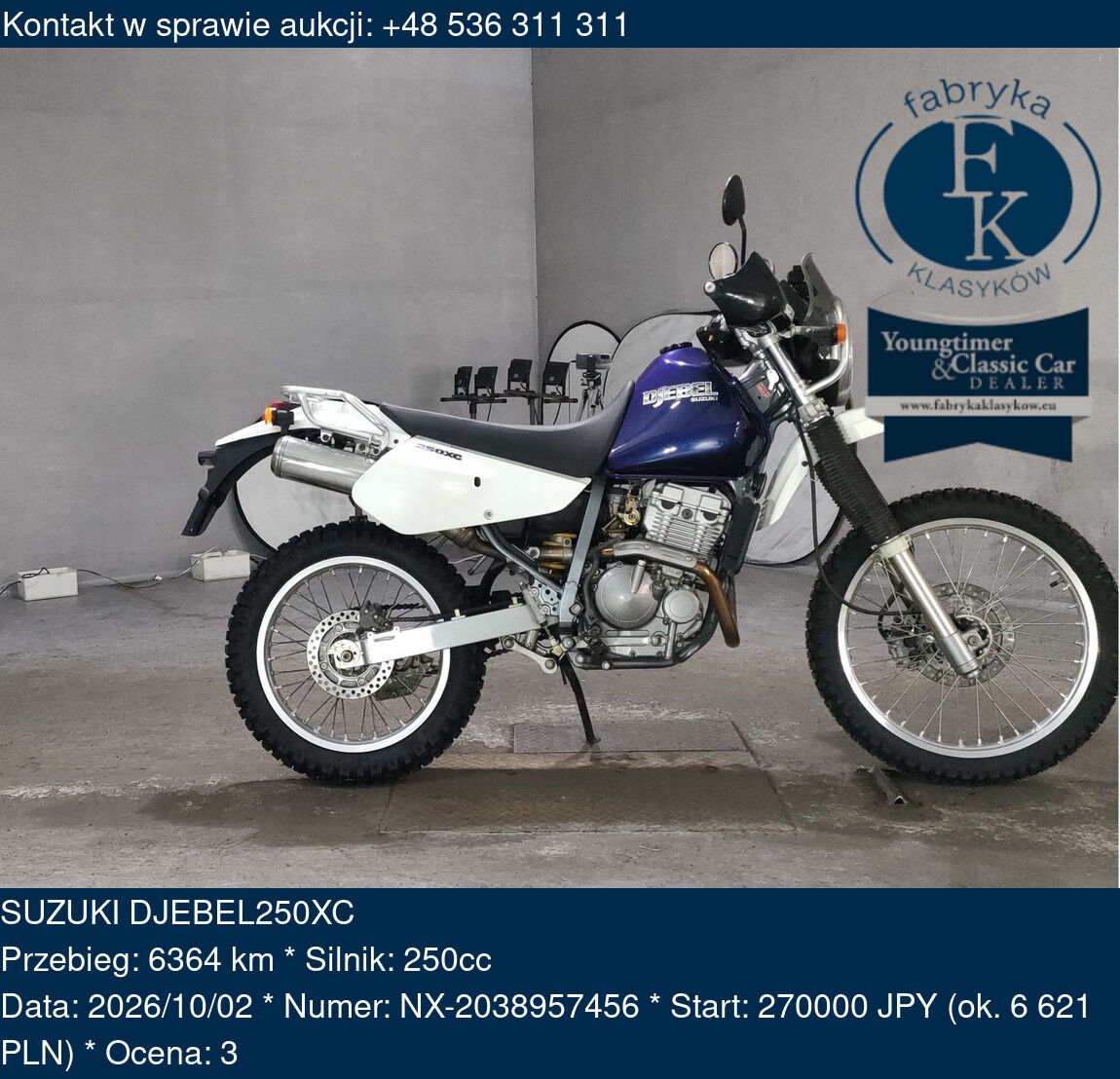 SUZUKI DJEBEL250XC  - zdjęcie 2