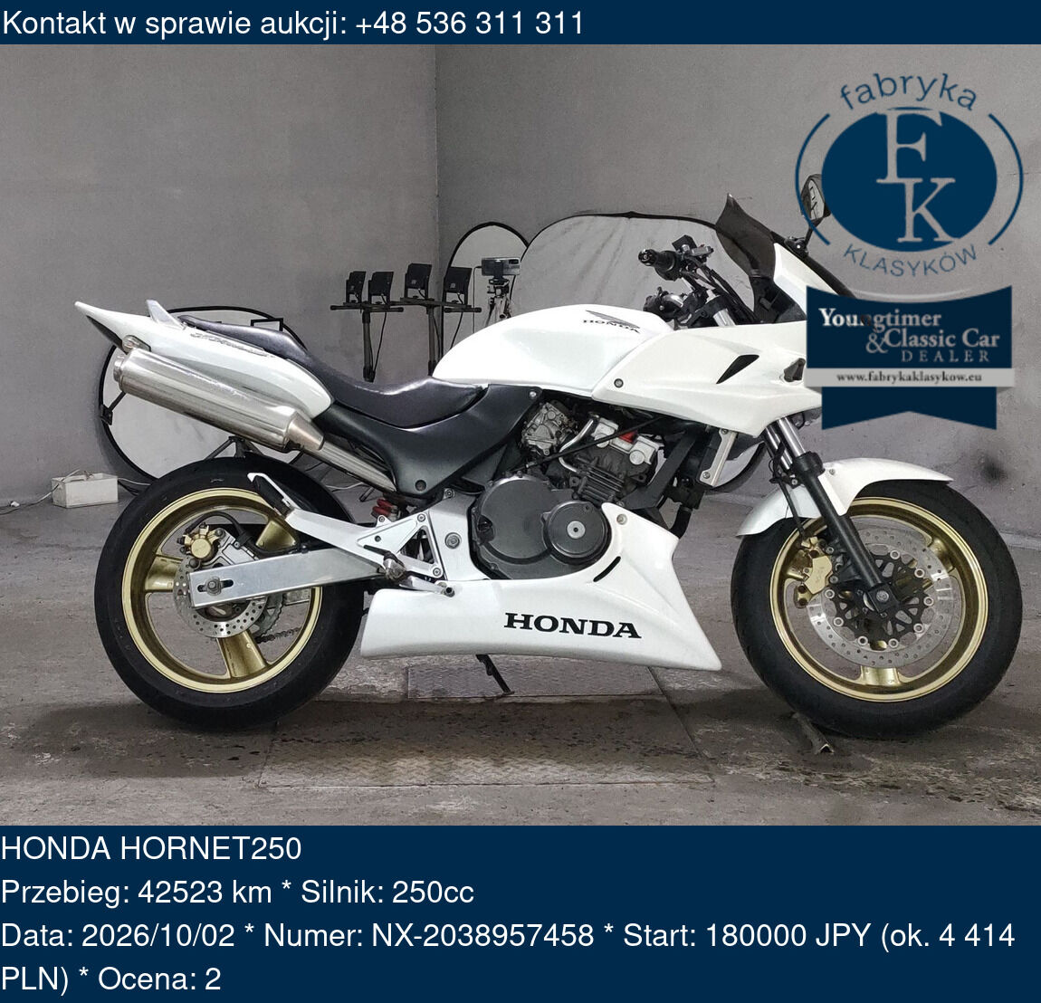 HONDA HORNET250  - zdjęcie 2