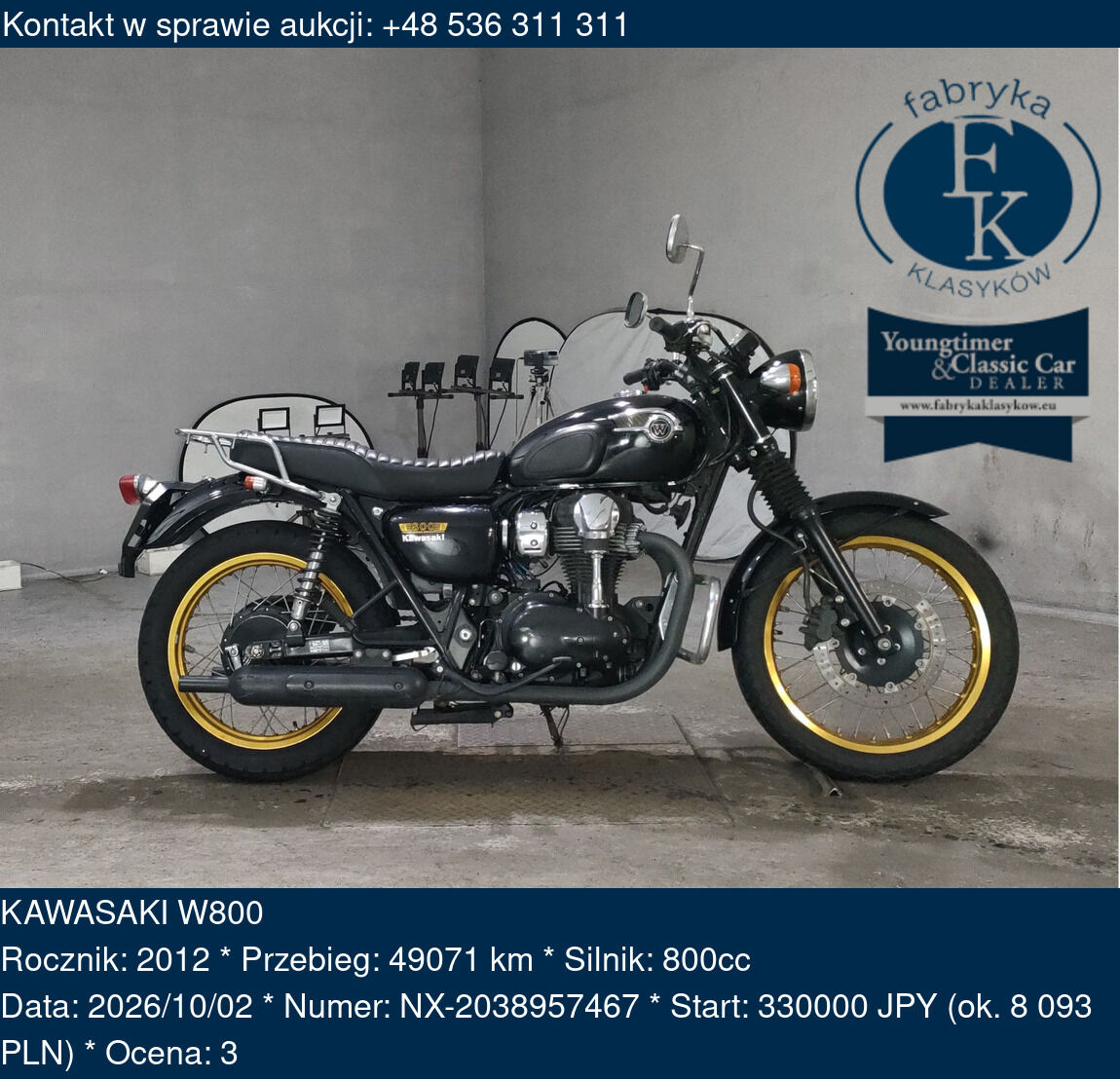 KAWASAKI W800 2012 - zdjęcie 2