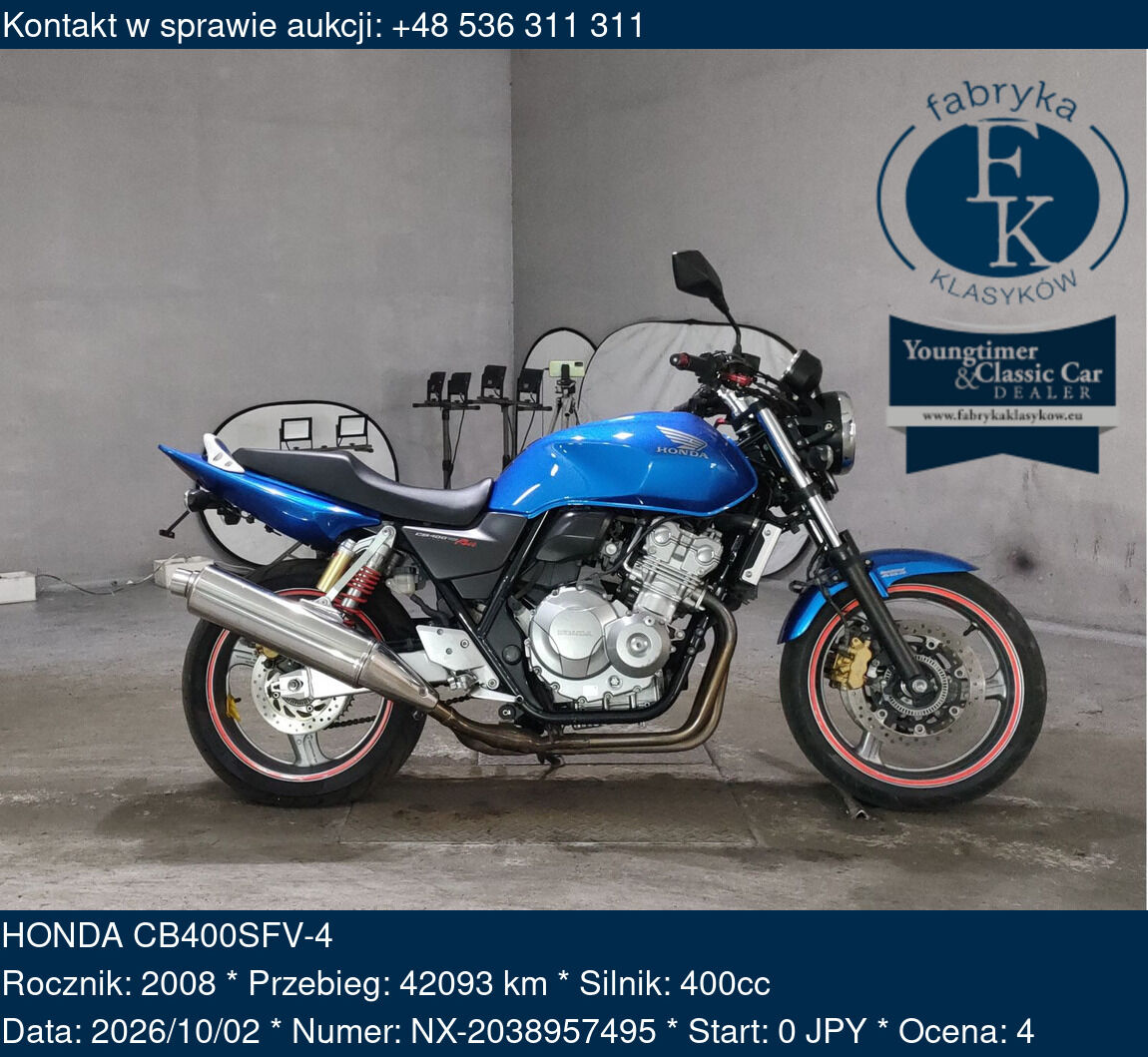 HONDA CB400SFV-4 2008 - zdjęcie 2