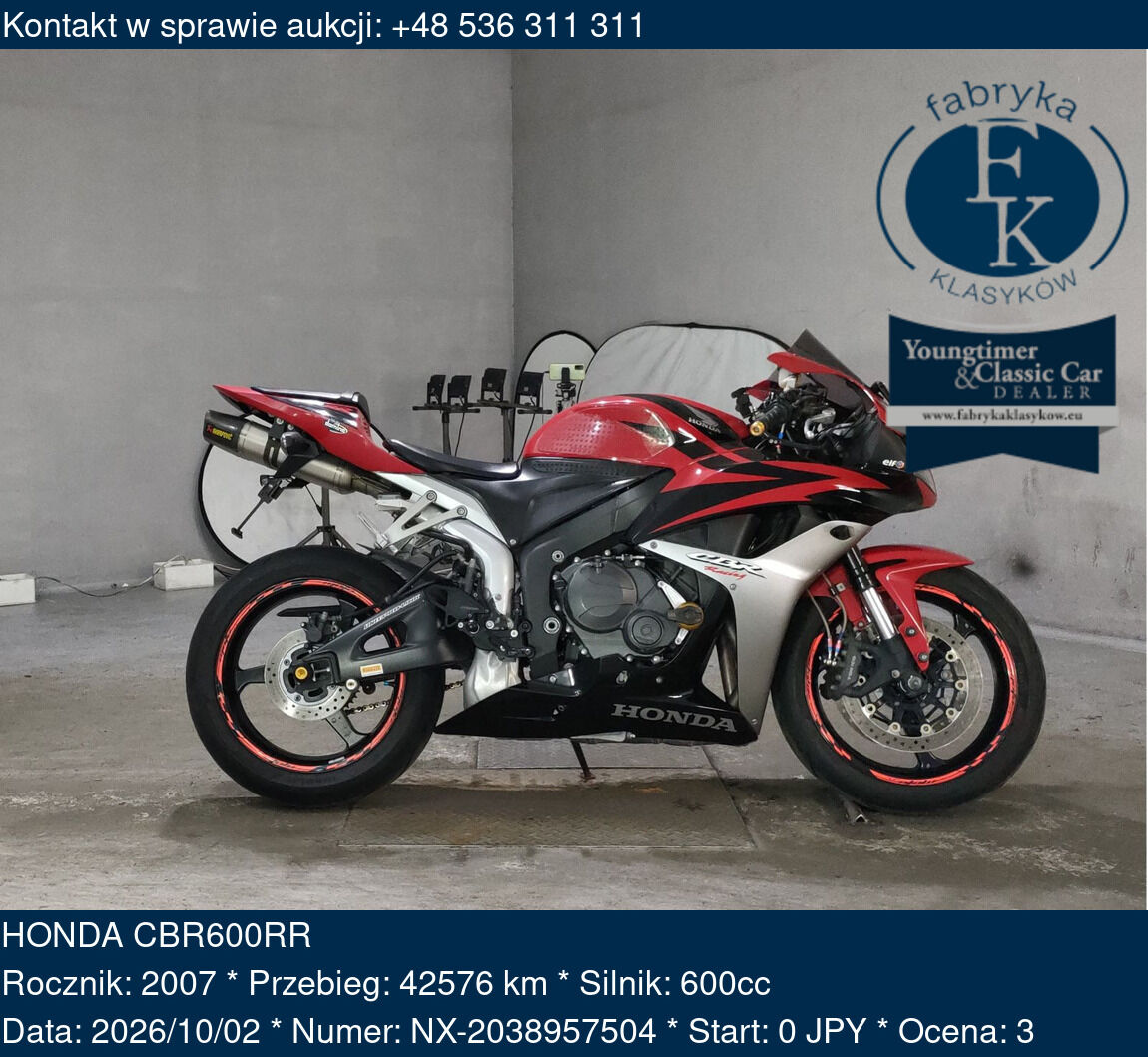 HONDA CBR600RR 2007 - zdjęcie 2