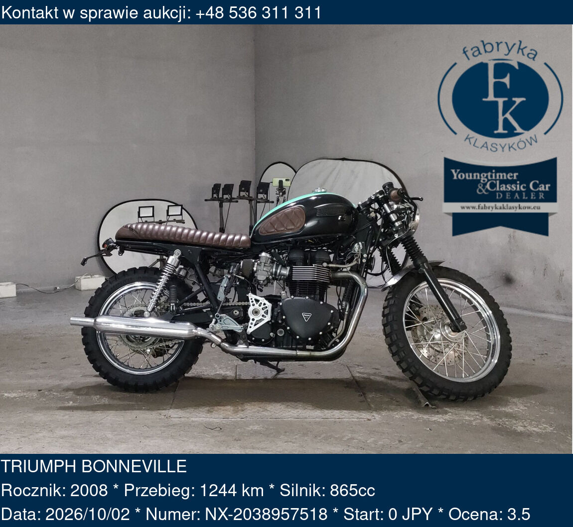 TRIUMPH BONNEVILLE 2008 - zdjęcie 2