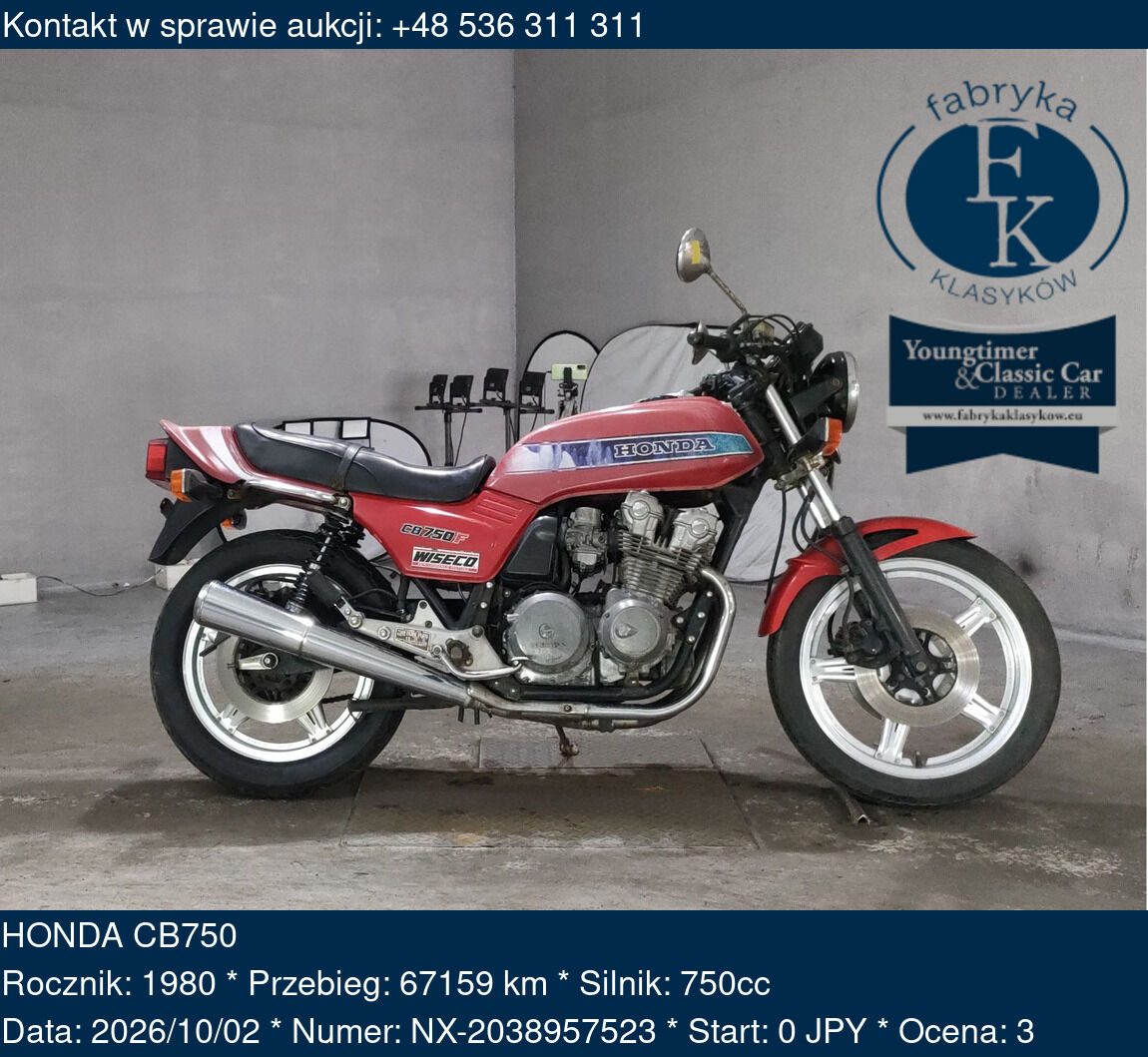 HONDA CB750 1980 - zdjęcie 2