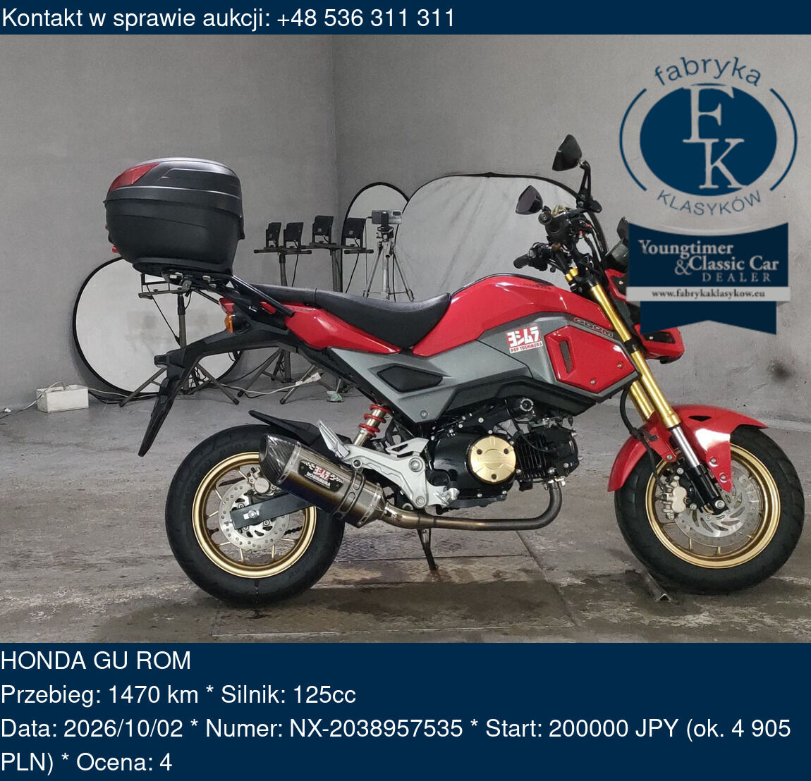 HONDA GU ROM  - zdjęcie 2