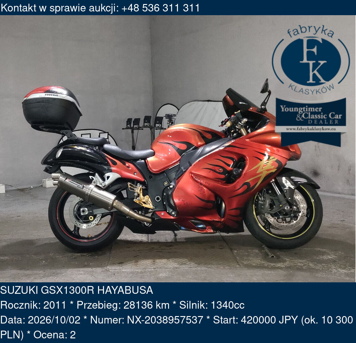 SUZUKI GSX1300R HAYABUSA 2011 - zdjęcie 2