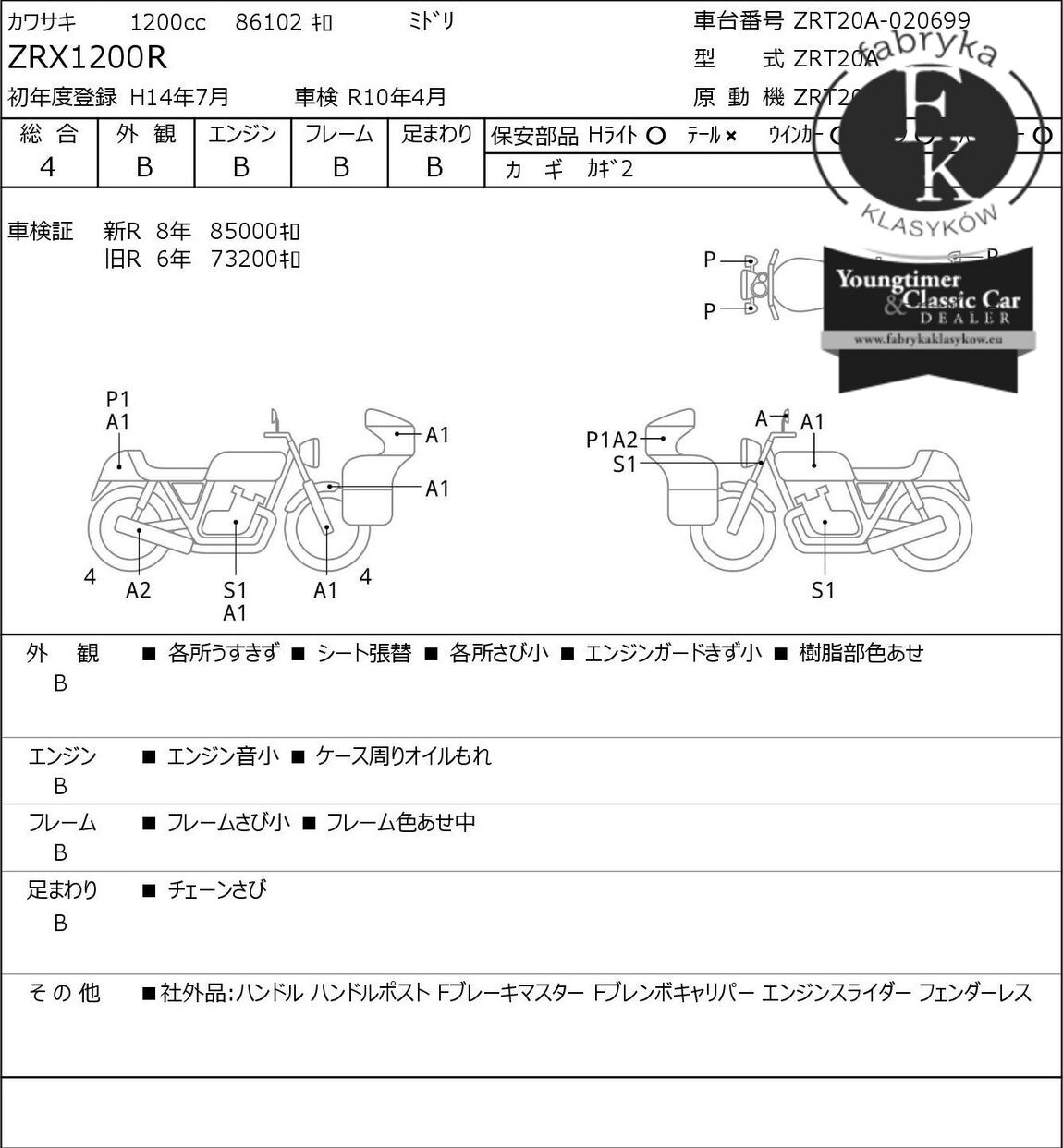 KAWASAKI ZRX1200R 2002 - zdjęcie 7