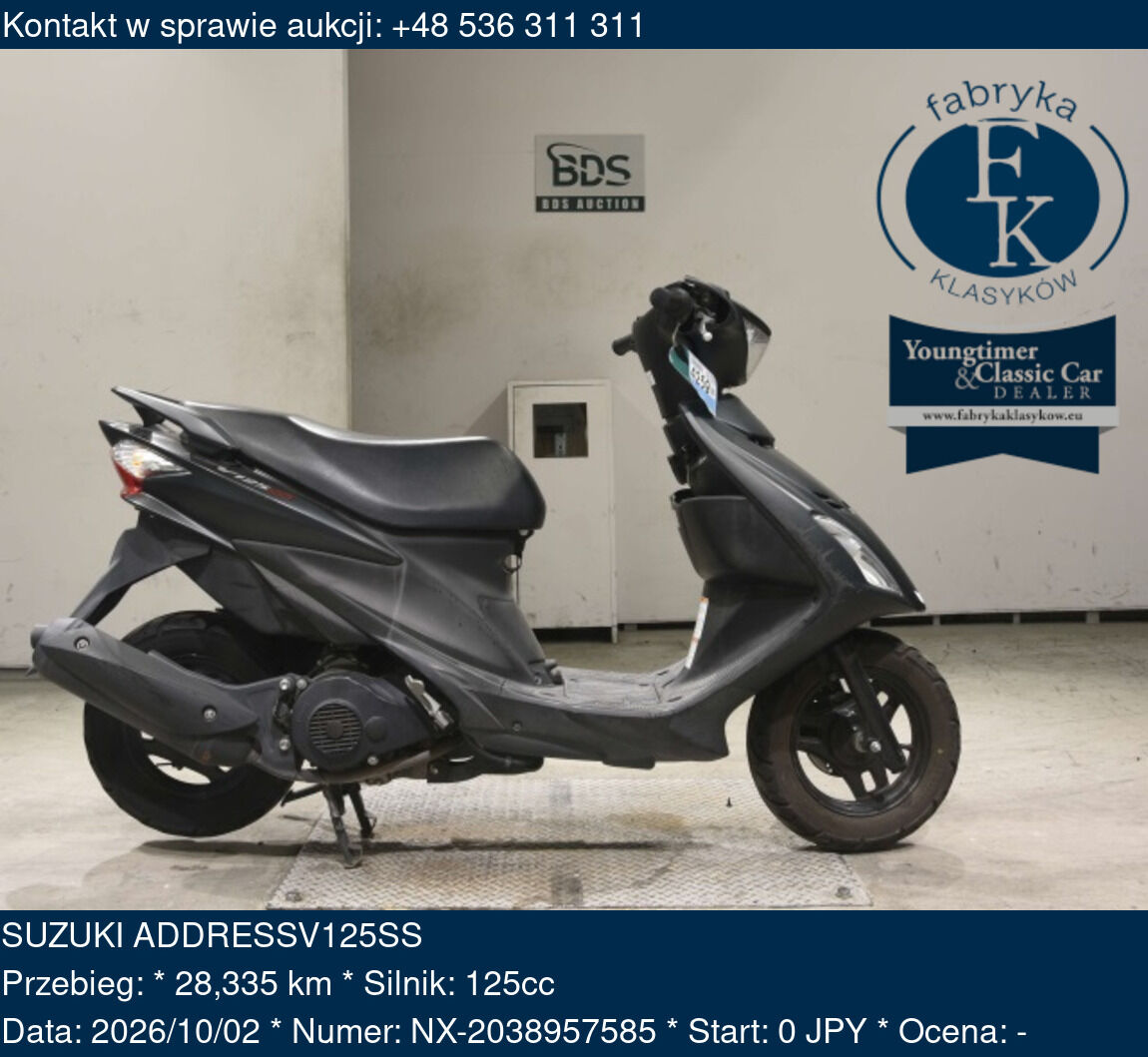 SUZUKI ADDRESSV125SS  - zdjęcie 2