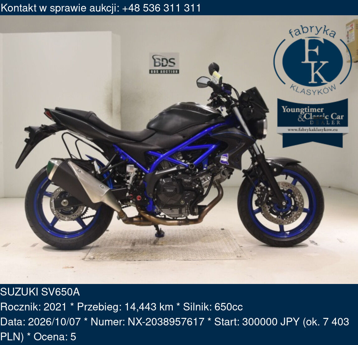 SUZUKI SV650A 2021 - zdjęcie 2