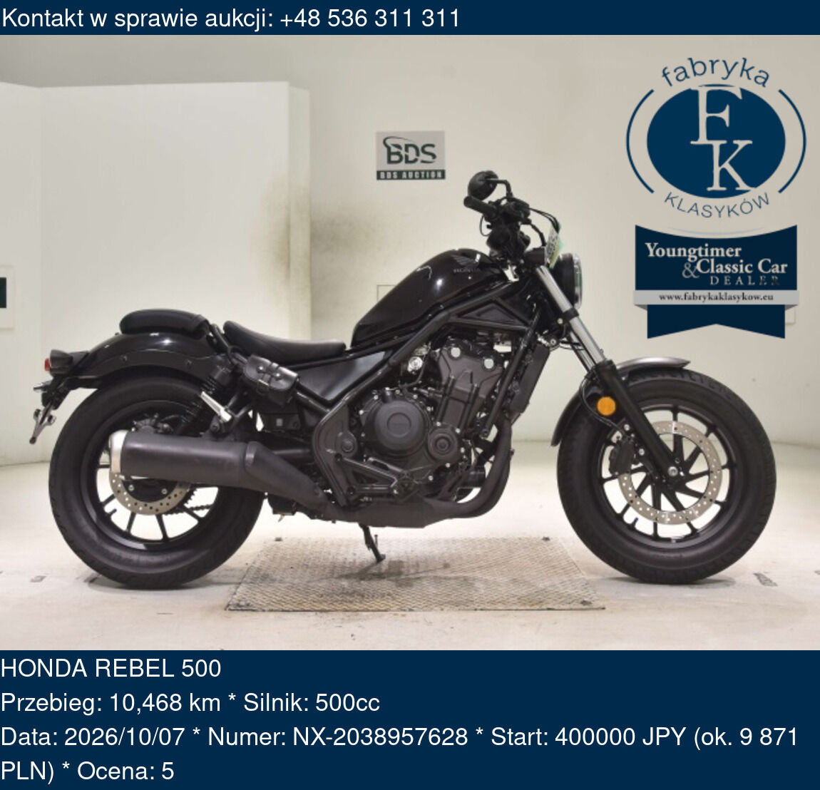 HONDA REBEL 500  - zdjęcie 2