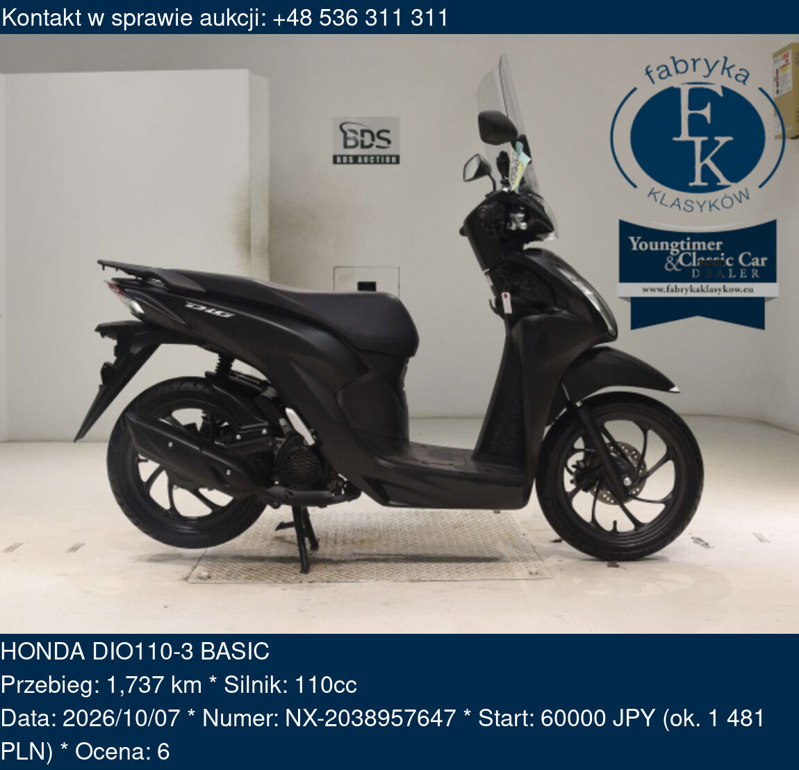 HONDA DIO110-3 BASIC - zdjęcie 2