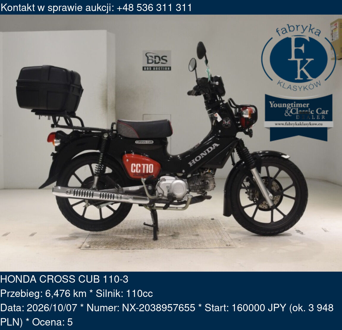 HONDA CROSS CUB 110-3 - zdjęcie 2
