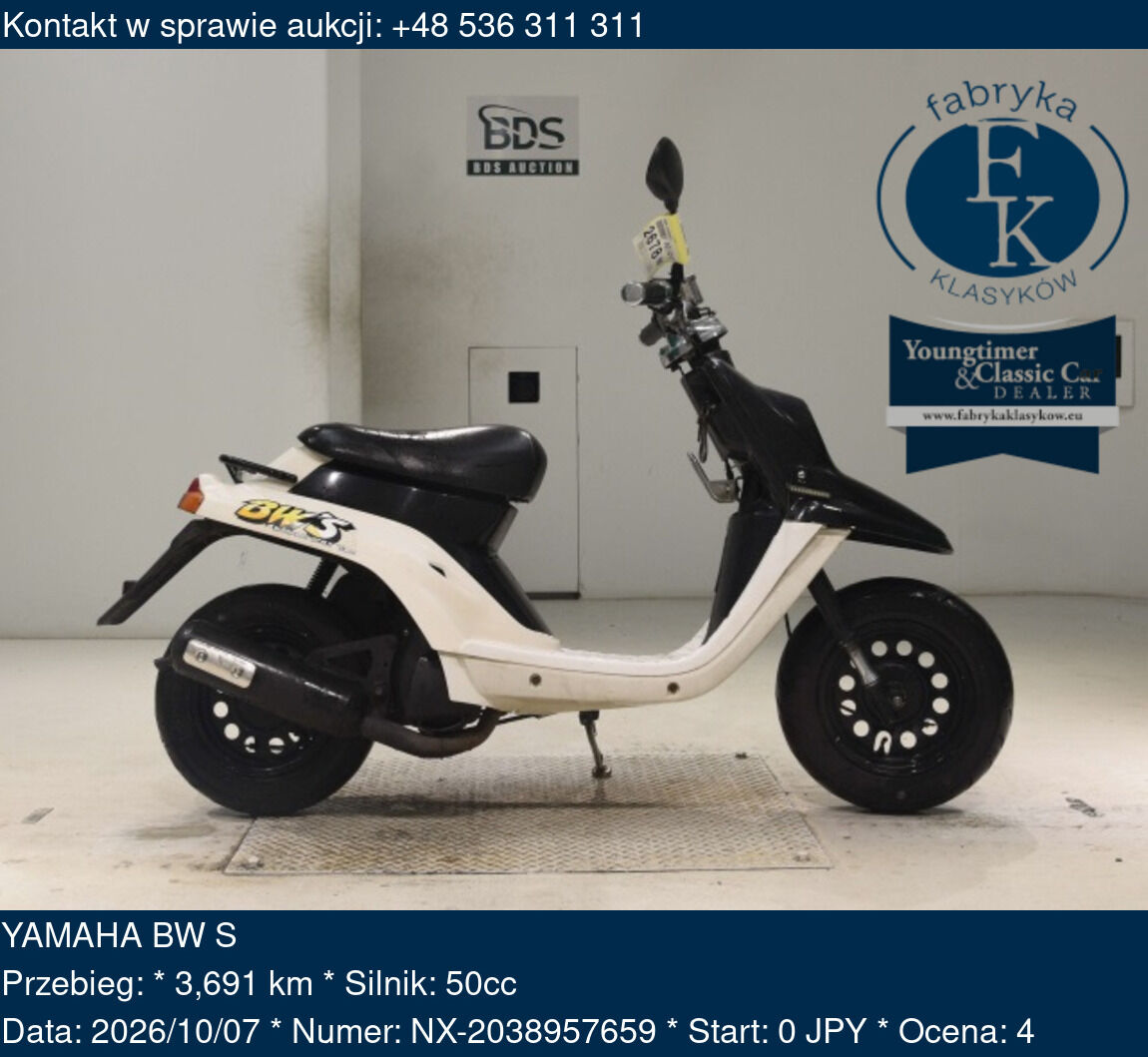 YAMAHA BW S  - zdjęcie 2