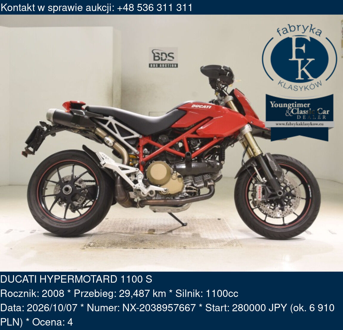 DUCATI HYPERMOTARD 1100 S 2008 - zdjęcie 2