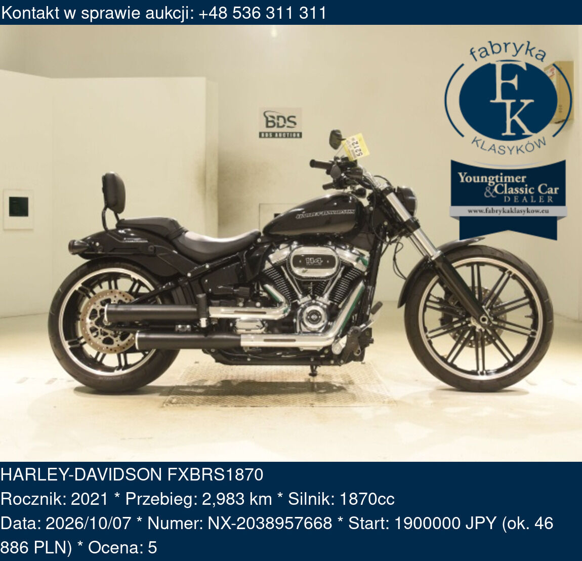 HARLEY-DAVIDSON FXBRS1870 2021 - zdjęcie 2
