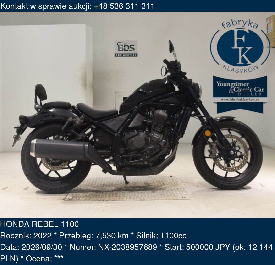 HONDA REBEL 1100 2022 - zdjęcie 2